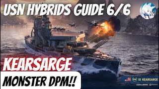 Kearsarge monster DPM in World of Warships Wows Blitz [upl. by Galan]