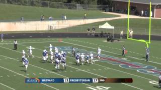 Presbyterian College Football v Brevard Highlights  9713 [upl. by Otreblasiul]