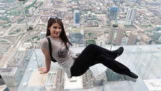 Chicago Travel VLOG 2018  Millennium Park The Ledge at Willis Tower Chicago Theatre ❤️ [upl. by Enyale950]