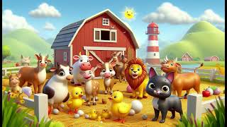 The Farm Animals Song  Nursery Rhymes amp Kids Songs [upl. by Byran]