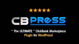 CBPRESS  The Ultimate ClickBank Marketplace Plugin for WordPress [upl. by Polad]