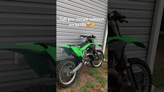 Procircuit exhaust sound on 03 kx125 procircuit kx125 kawasaki dirtbike [upl. by Allmon]