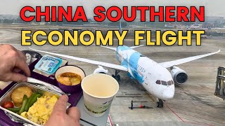 Affordable China Southern Flight Review Economy Trip Report from Guangzhou to Melbourne [upl. by Lucille]