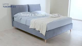 Letto contenitore matrimoniale Tuscany 20  Perdormire [upl. by Brucie]