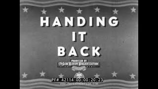 US NAVY GUNNERY amp MARKSMANSHIP FILM WWII HANDING IT BACK 42114 [upl. by Etnomaj]