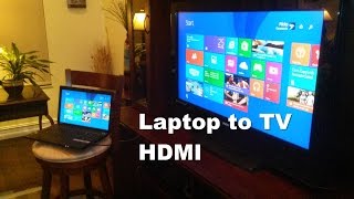 How to Connect Laptop to TV using HDMI  Easy amp Fun [upl. by O'Conner]