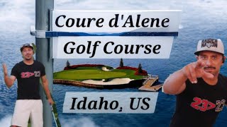 18 Holes at Coeur dAlene Golf Course on SkyTrak Simulator [upl. by Aivirt]