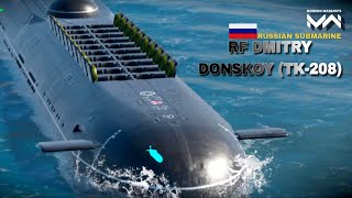 RF DMITRY DONSKOY TK208 Russian Submarine Online Match Gameplay Part 87  Modern Warships [upl. by Acisseg]