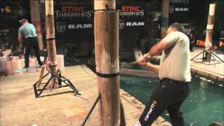 STIHL TIMBERSPORTS® US Championship 2012  Springboard Chop [upl. by Areic]