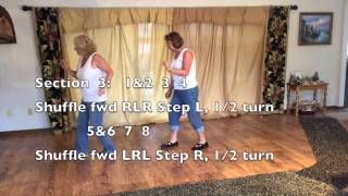 Line Dance Practice demo  to the song quotJim and Jack and Hankquot by Alan Jackson [upl. by Tirza756]