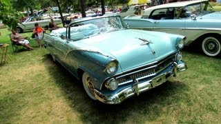 1955 Ford Sunliner Fordomatic Exterior and Interior  2012 Concours dElegance du Chambly Quebec [upl. by Ellan583]