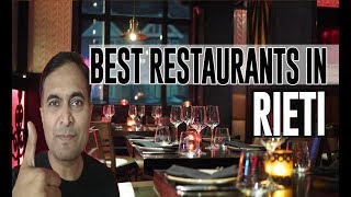 Best Restaurants and Places to Eat in Rieti Italy [upl. by Anatsirhc448]