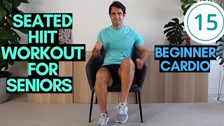 Beginner Seated HIIT Workout For Seniors  Low Impact Cardio For Seniors  10 Mins [upl. by Hubie]