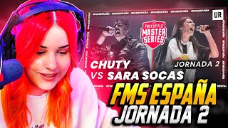 QUE PALIZA 😰AMPH reacciona CHUTY VS SARA SOCAS  FMS ESPAÑA 2022 J2 [upl. by Barby]