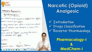 CNS Pharmacology Ar 01  Opioid analgesics Part 1 [upl. by Adnaloy]