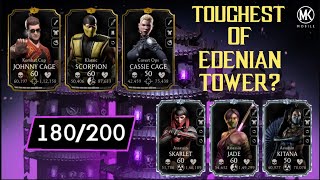 Battle 180 ft Assassin Team with Golds  Mortal Kombat Mobile  Edenian Tower [upl. by Mame]