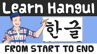 Learn Hangul in 90 Minutes  Start to Finish Complete Series [upl. by Bartlet]