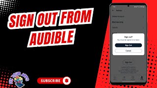 How to Sign Out From Audible [upl. by Otecina]