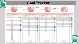 Filling in my Yearly Goal Tracker on Google Sheets [upl. by Egidius]