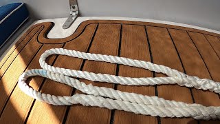 How to splice rope Making a loop in 3 strand for dock lines [upl. by Alwyn66]