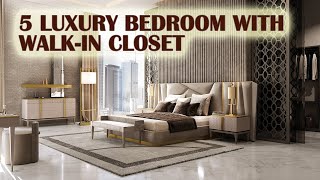 TOP 5 Bedroom Walk In Closet Connected To Bathroom  Interior Design And Home Decor Ideas [upl. by Hnil]