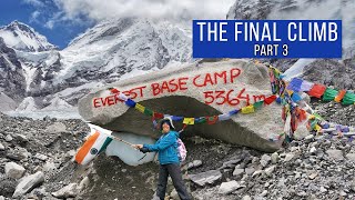 Everest Base Camp Nepal  The final climb to EBC  Tanya Khanijow [upl. by Eelarbed]