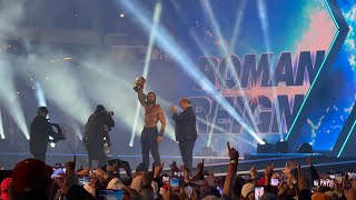 ROMAN REIGNS MAKES HIS GRAND ENTRANCE at WRESTLEMANIA XL  Night 1 [upl. by Acirtap]