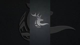 Deer logo design tutorial using Adobe illustrator art shorts [upl. by Yejus]