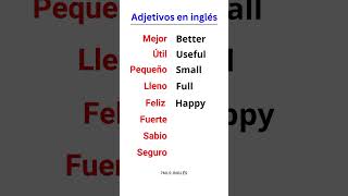 Adjetivos comunes en inglés [upl. by Kimitri108]