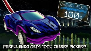 100 On CHERRY PICKER Rocket League Training RAGE Warning  PURPLE Endo  RED Tachyon Boost [upl. by Akirdnwahs]