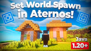 ✅ How to Set World Spawn in Aternos Server 👍 For all players in Minecraft [upl. by Peursem]