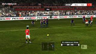 Pes 2012 DEMO 2 Manchester United vs Barcelona  Old Trafford [upl. by Nolaf]