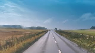 Rainy day Swindon  Wroughton  Avebury  A361  Devizes  Seend  Rode [upl. by Lecirg]