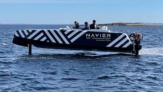 This Boat FLIES Above Water Naviers Electric Marvel [upl. by Nairoc]