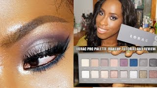 Lorac Pro Palette 2 Review  Swatches and Tutorial on Dark Skin [upl. by Ahsilam976]