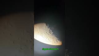 The Moon through a telescope shorts space universe [upl. by Ennairam]