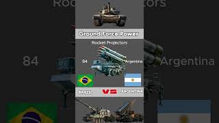 South America Showdown Brazil vs Argentina Military Comparison [upl. by Piderit853]