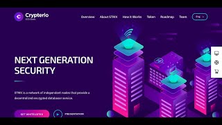 Crypterio  ICO Landing Page and Cryptocurrency WordPress Theme  Bitcoin Theme [upl. by Eseer]