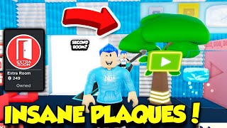 I Got INSANE NEW YOUTUBE PLAQUES In YouTube Simulator And A SECOND STUDIO ROOM Roblox [upl. by Kcirted753]