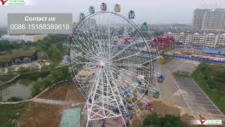 Fairground Amusement Park Equipment Ride Giant Ferris Wheel Ride 郑州悦童 大型摩天轮游乐设备 [upl. by Nyrhtakyram]