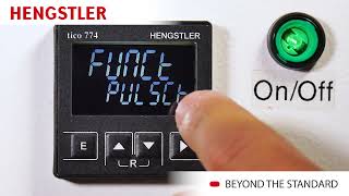 How to setup quotStandard Functionquot  Hengstler Multifunctional Counter tico 77x  ENGLISH [upl. by Nelag]