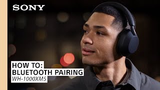 Sony  How to bluetooth pair to the WH1000XM5 headphones [upl. by Asp]