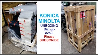 KONICA MINOLTA bizhub c250ic300ic360i Unboxing and Installation  KONICA MINOLTA unboxing [upl. by Adieno]