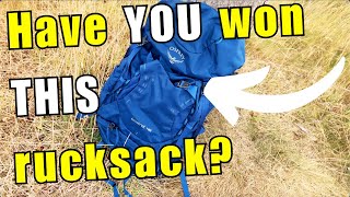 Have YOU won this Osprey Kestrel 48 Rucksack  6000 subs prize draw [upl. by Nelleus]