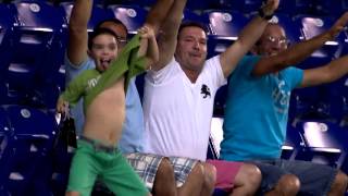 Fifa Worldcup 2014  Crazy Dancing Kid in the Stands [upl. by Einiar360]