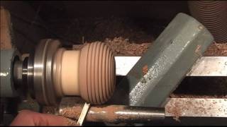 Woodturning Candle Holder For Tee Lights Using A Bead tool [upl. by Ajet]