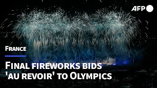 Final fireworks as Paris bids triumphant au revoir to Olympics  AFP [upl. by Los]