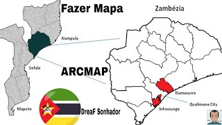 FAÇA MAPA DE DISTRITO FACIL E RAPIDO COM ARCMAPDreaFSonhadorMozambique [upl. by China565]