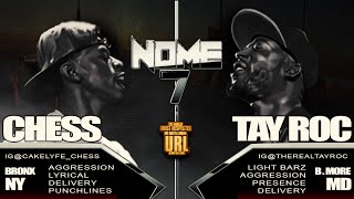 TAY ROC VS CHESS SMACK URL RAP BATTLE  URLTV [upl. by Ailahtan202]