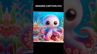 FUNNY OCTOPUS  Kartun seru shorts [upl. by Enitram]